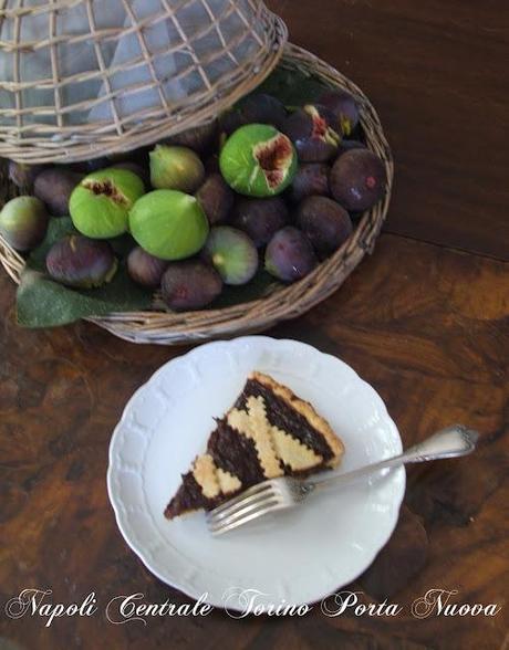 Crostata di fichi e cioccolato