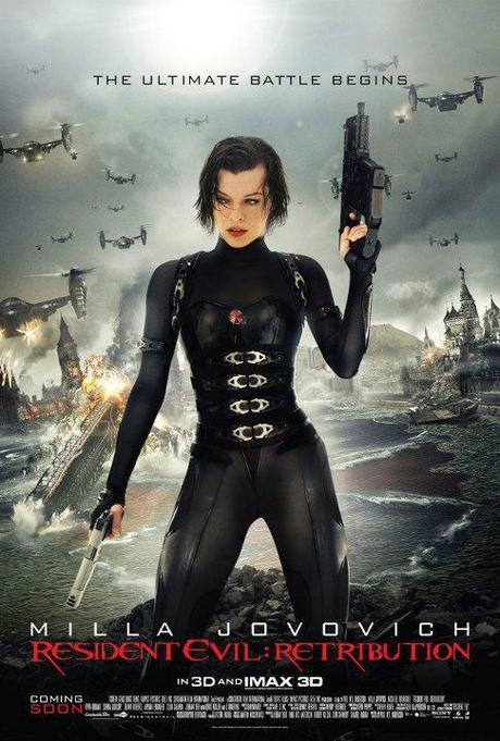 Milla Jovovich a caccia di zombie nel nuovo poster di Resident Evil: Retribution