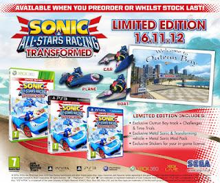 Sonic & All Stars Racing Transformed : annunciata la Limited Edition