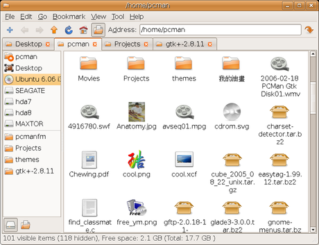 PCManFM è un file manager per Linux, pensato come alternativa leggera a Nautilus.