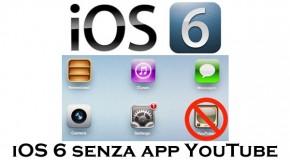 iOS 6 senza app YouTube - Logo