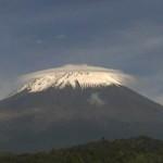 Popocatepetl Mexico - beautifully silent with a thin cloud cover a little while ago