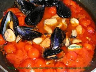 Grano con cozze e rucola