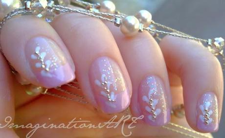 nail_art_french_colorata_perline_semplice_simple