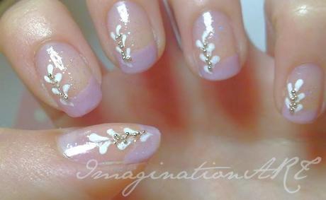 nail_art_french_colorata_perline_semplice_simple