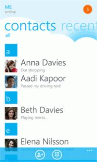 Aggiornamento Skype disponibile sul Marketplace per tutti i device Windows Phone.