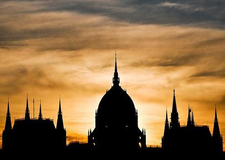 Hungarian Parliament Building Silhouette by Sergiu Bacioiu, on Flickr