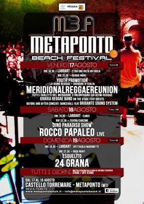 Preludio in levare per il Metaponto Beach Festival 2012 con l’VIII Meridional Reggae Reunion in terra lucana