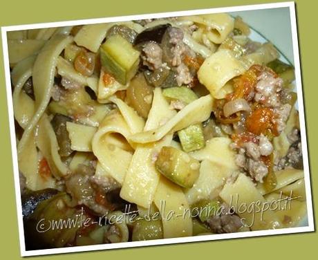 Tagliatelle senza glutine con carne macinata e sugo alle verdure estive (9)