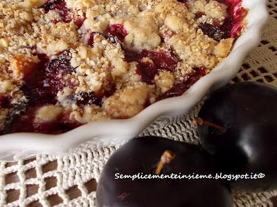 Crumble di susine