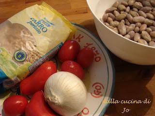 Minestra di farro e borlotti