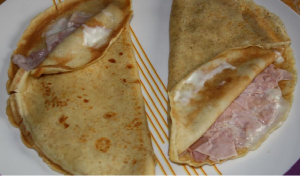 Crepes al prosciutto e formaggio