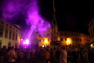 il buttafumo, chiude il palio di San Rocco