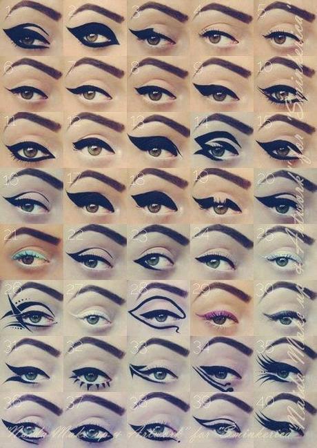 40 soluzioni diverse per stendere l'eye-liner