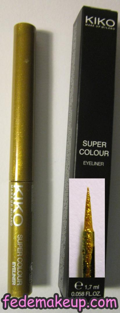 Review KIKO Super Colour Eyeliner dorato numero 101