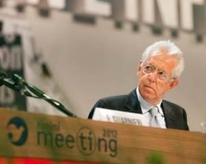 Monti dai “Ciellini” vede la fine del tunnel: “l’Euro è come la Madunina”. Blasfemia finanziaria…