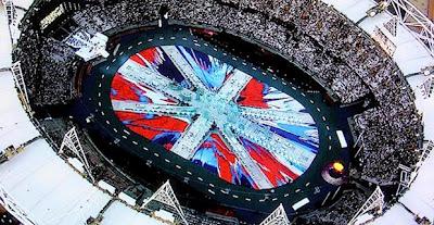 Damien Hirst _ Union jack _ olympic stadium _ london 2012