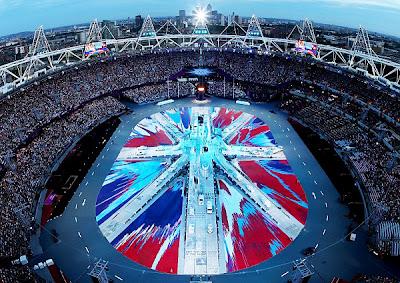 Damien Hirst _ Union jack _ olympic stadium _ london 2012