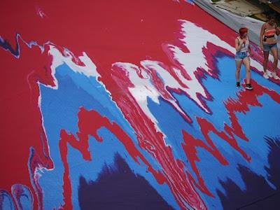 Damien Hirst _ Union jack _ olympic stadium _ london 2012