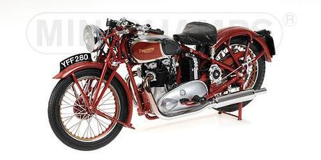 Triumph Speed Twin Red 1939 by Minichamps