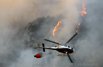 INCENDIO SU POSITANO...