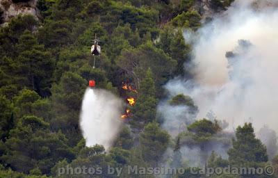 INCENDIO SU POSITANO...