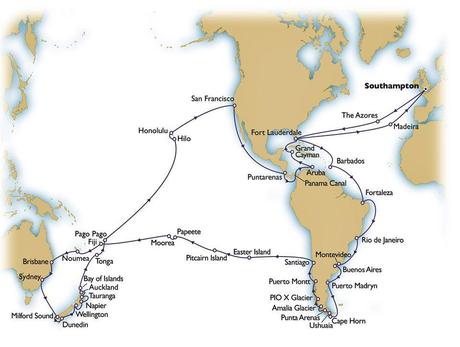 Da Cunard Line le nuove World Cruises 2014