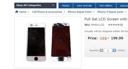 Lo schermo dell’iPhone 5 già in vendita.