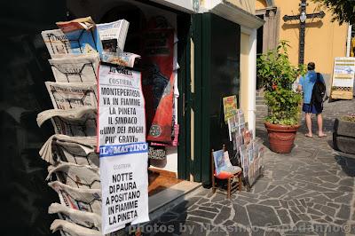 POSITANO IN FIAMME:   IL TERZO GIORNO