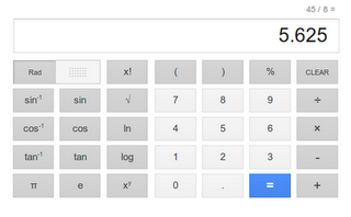 Google calculator - la calcolatrice di Google