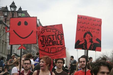 >>Manifestazione degli studenti a Montreal