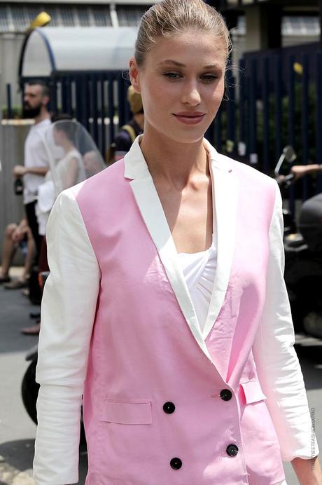 In the Street... Pink & White Milan, Paris