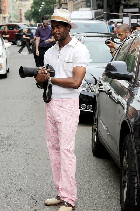 In the Street... Pink & White Milan, Paris