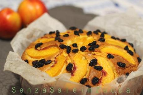 Ciambella cocco e pesche