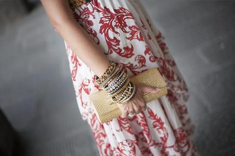 smilingischic outfit Mix & Match dettagli pochette dorata bangles dorati Mix & Match: my new dress – OASAP