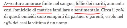 La famiglia uccide più della mafia ma ATTENZIONE AL LINGUAGGIO!