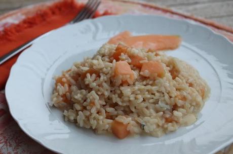 Risotto melone e gorgonzola