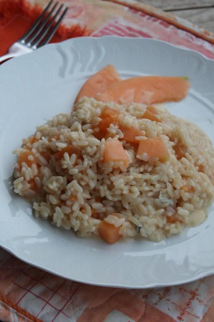 Risotto melone e gorgonzola