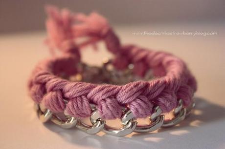 Summer trend 2012: braccialetti in cotone colorato e catena