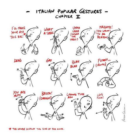 Gesti tipici italiani