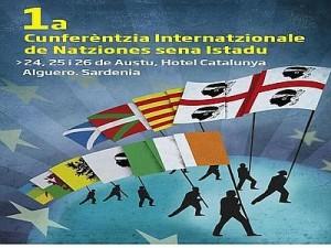 Alghero, hotel Catalunya: Cunferentzia Internatzionale de sas Natziones sena Istadu, la ‘I° Conferenza internazionale delle nazioni senza Stato’