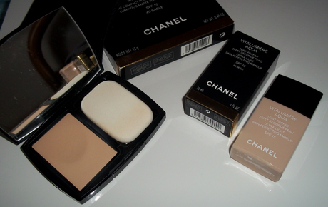 I miei fondotinta Chanel: Mat Lumière compact & Vitalumiere Aqua