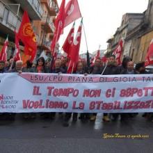 Piana di Gioa Tauro: vertenza lavoratori LSU/LPU