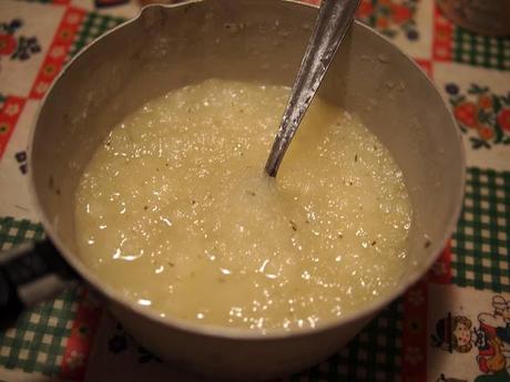 Granita di limone e rosmarino - granitè de citron et romarin – slush of lemon and rosemary