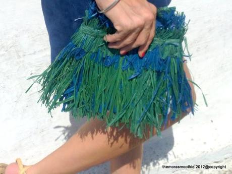 Blue sea for a Blumarine DIY bag