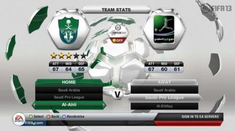 Fifa 13, ci sarà anche il campionato saudita