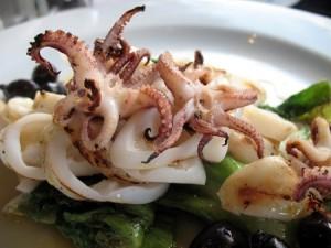 Anelli di calamari e peperoni