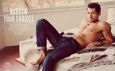 David Gandy per l'adv campaign di LuckyBrand Jeans 2012