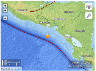 Terremoto in America Centrale