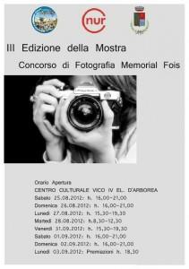 III Edizione della Mostra – Concorso di Fotografia Memorial Fois